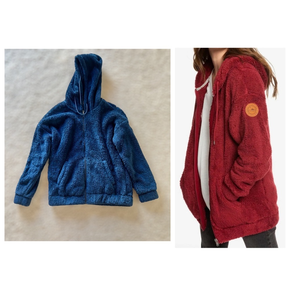 NWOT ROXY Jacket size L in Blue - Picture 3 of 4